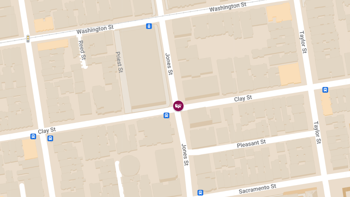 Car Collision with Injuries at Clay St & Jones St