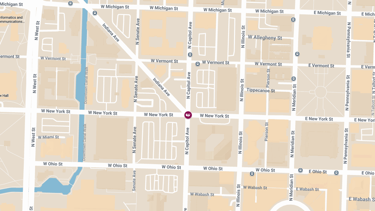 Car Collision with Injuries at N Capitol Ave & W New York St