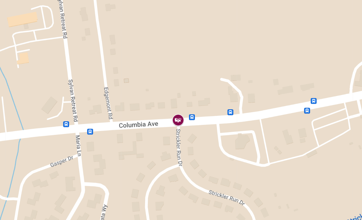 Car Collision with Injuries at Rte 30 E & Strickler Run