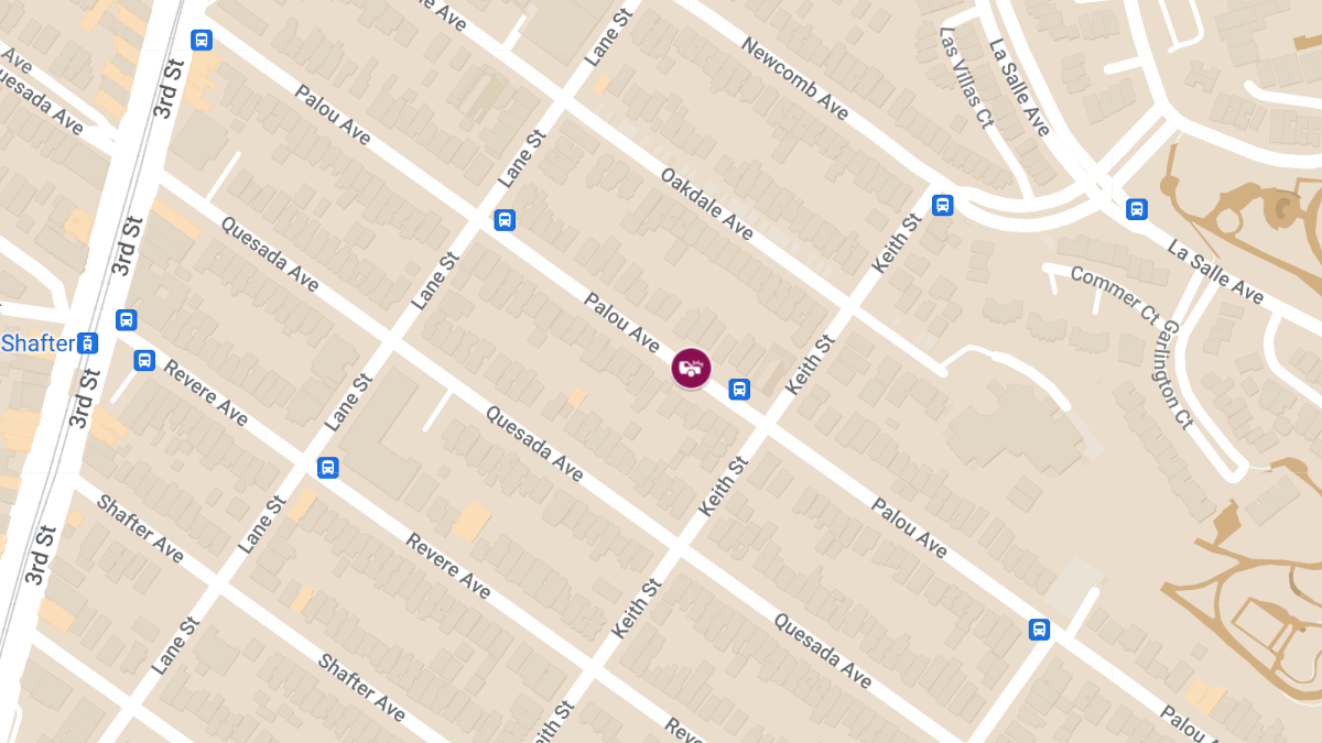 Car Crash With Injuries at 1400 Palou Ave