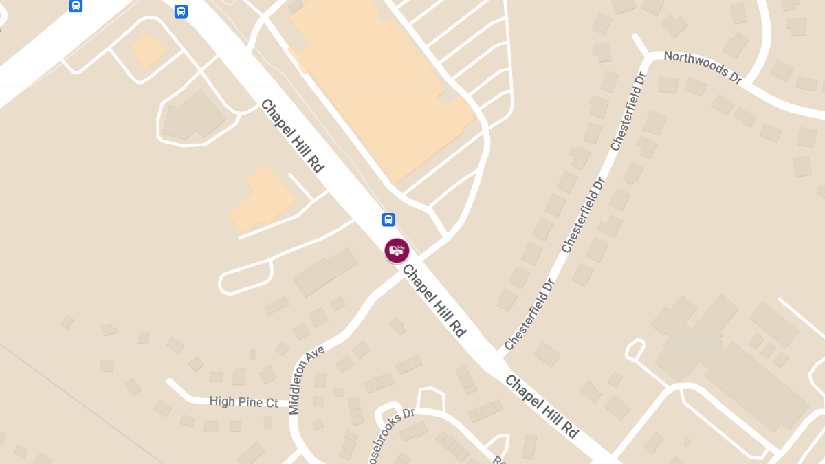 Car Crash With Injuries at Chapel Hill Rd and Middleton Ave
