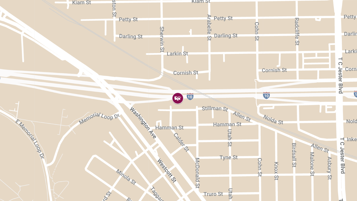 Car Crash With Injuries at I-10 W & US-59 S