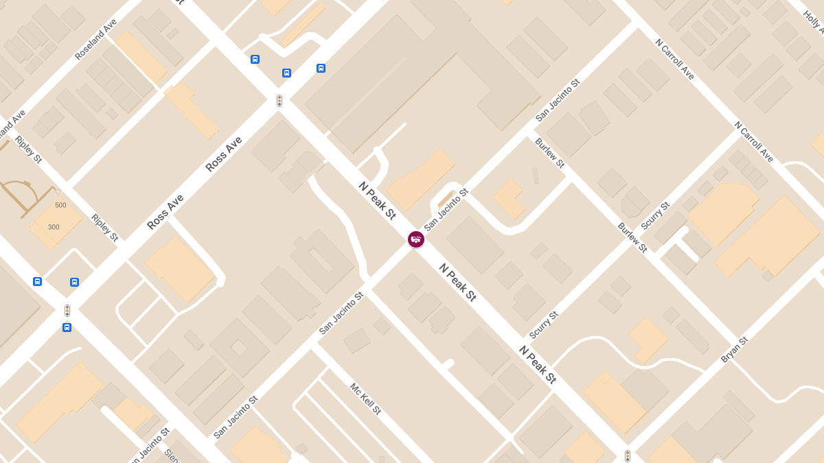 Car Crash With Injuries at N Peak St & San Jacinto St