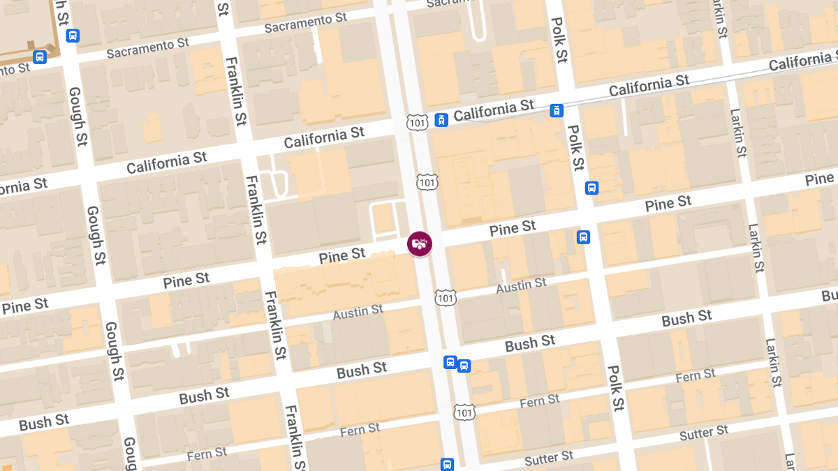 Car Crash With Injuries at Pine St & Van Ness Ave