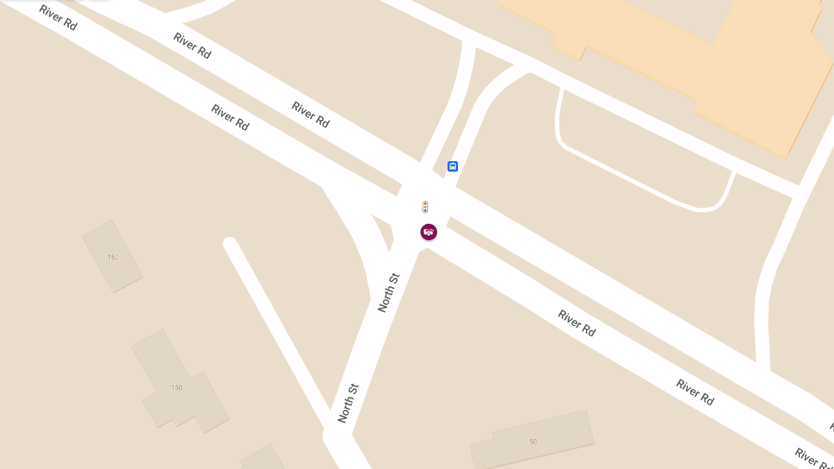 Car Crash With Injuries at River Rd and North St