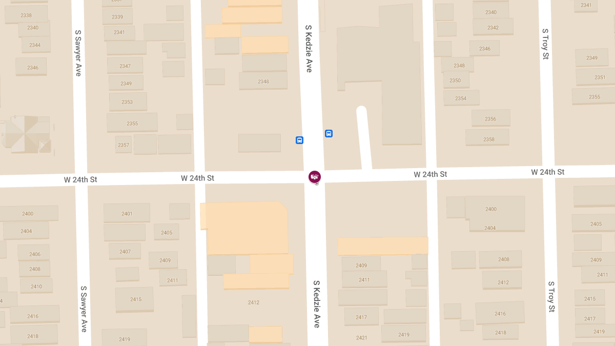 Car Crash With Injuries at W 24th St & S Kedzie Ave