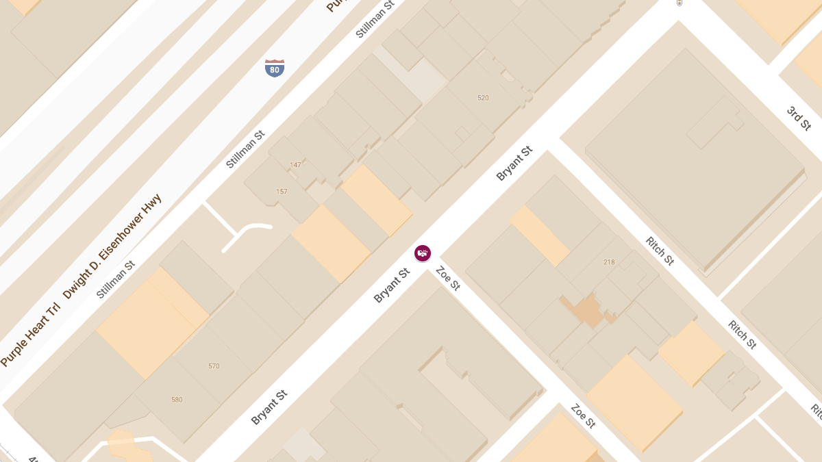 Car Crash With Injuries in Car Crash at Bryant St & Zoe St