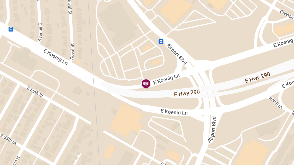 Car Crash With Injuries on E Koenig Ln Svrd WB