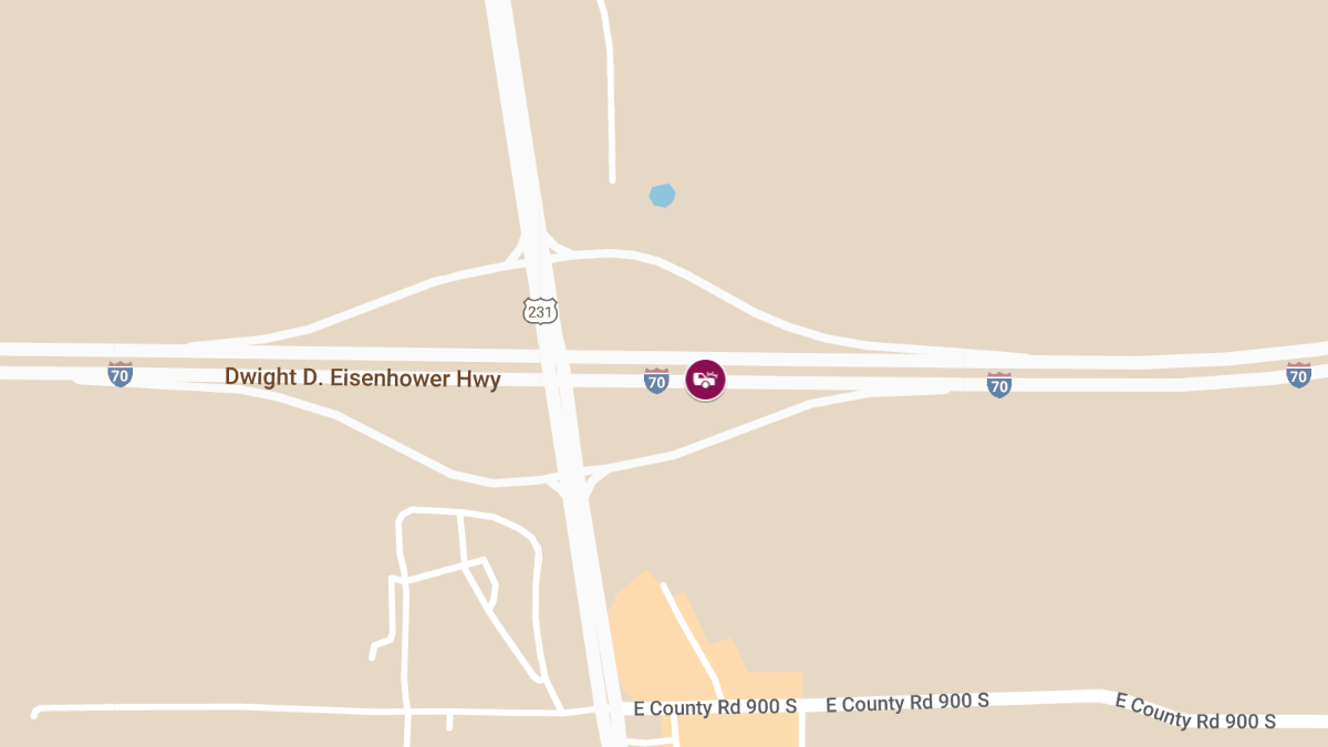 Car Crash With Injuries on I-70 WB at 32.75 MM