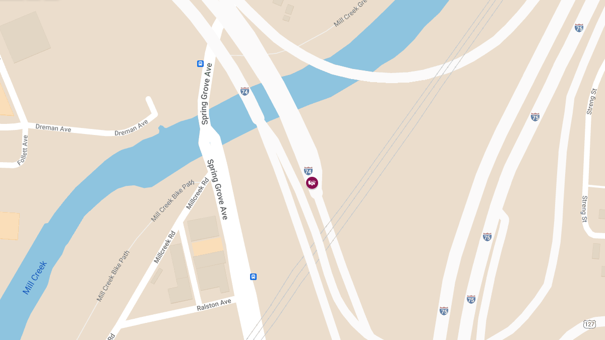 Car Crash With Injuries on I-75 N & I-74 W