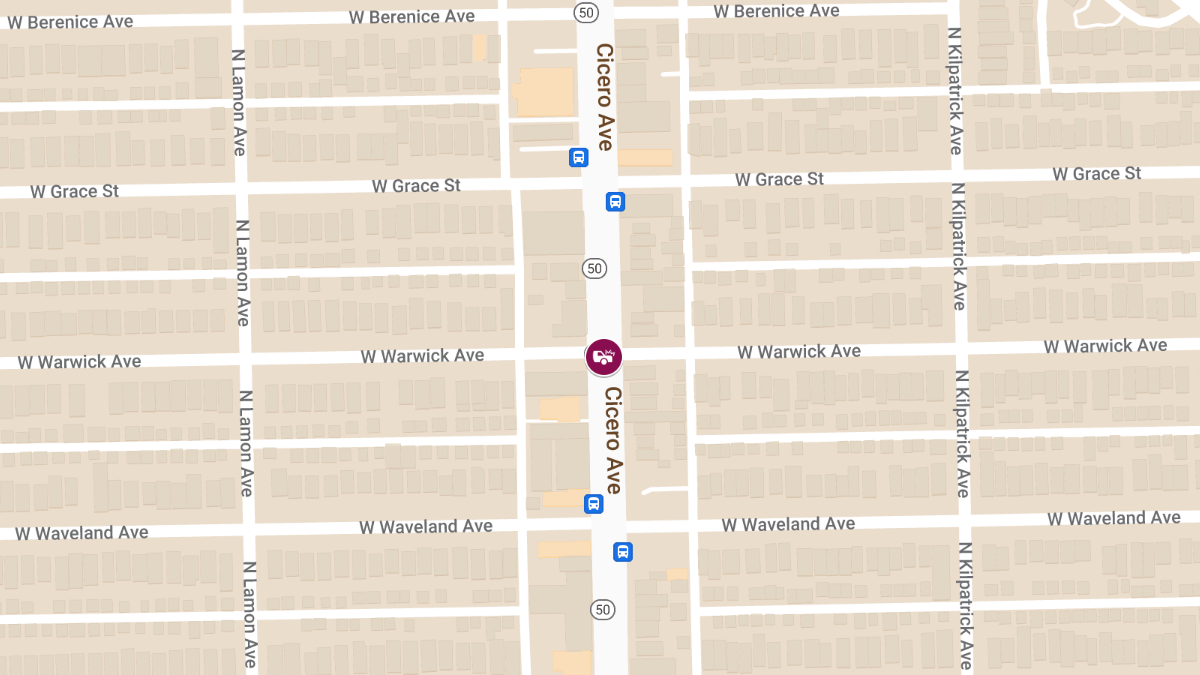 Car Crash With Injuries on N Cicero Ave