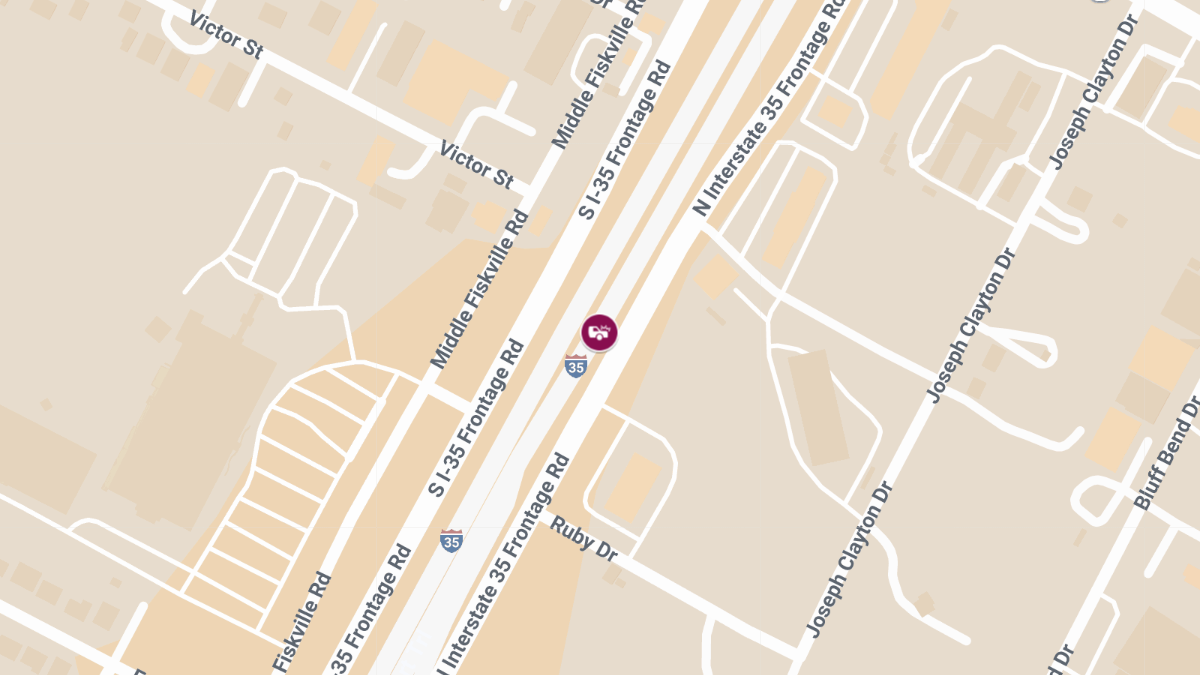 Car Crash With Injuries on N IH 35 SB