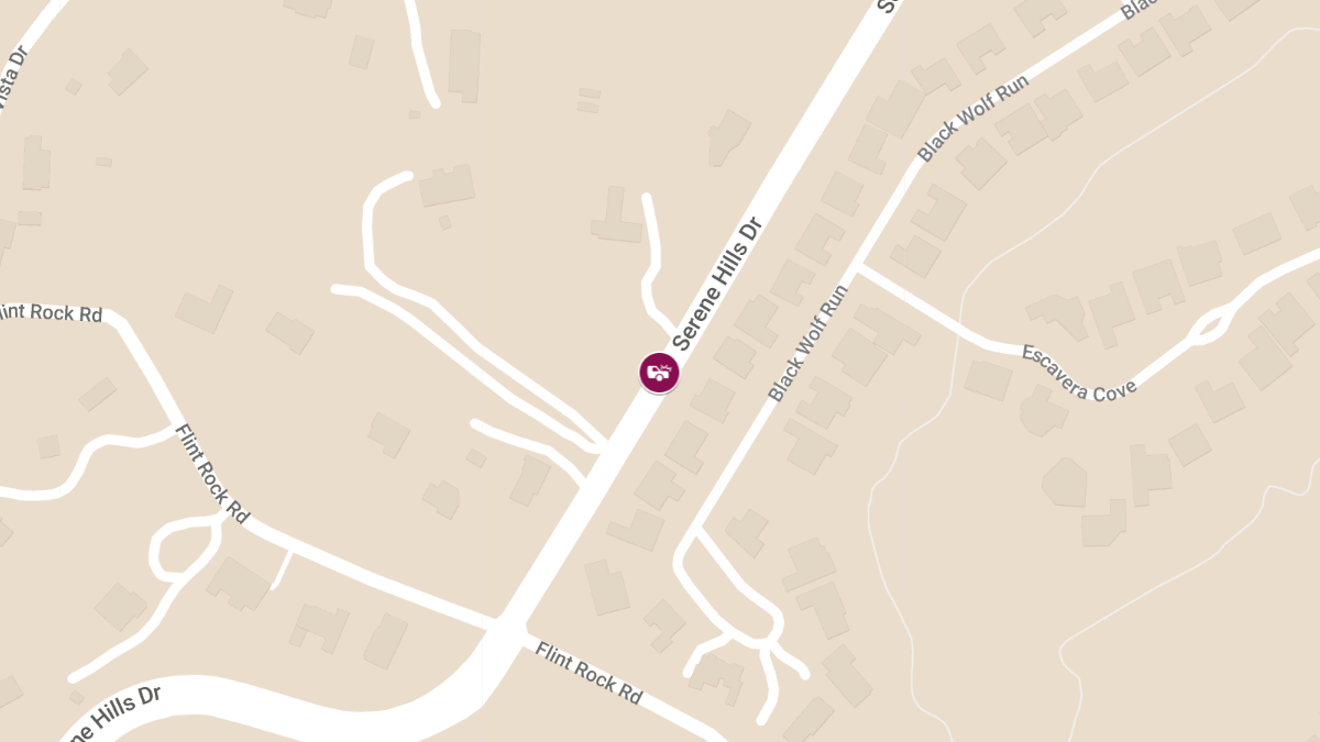 Car Crash With Injuries on Serene Hills Dr