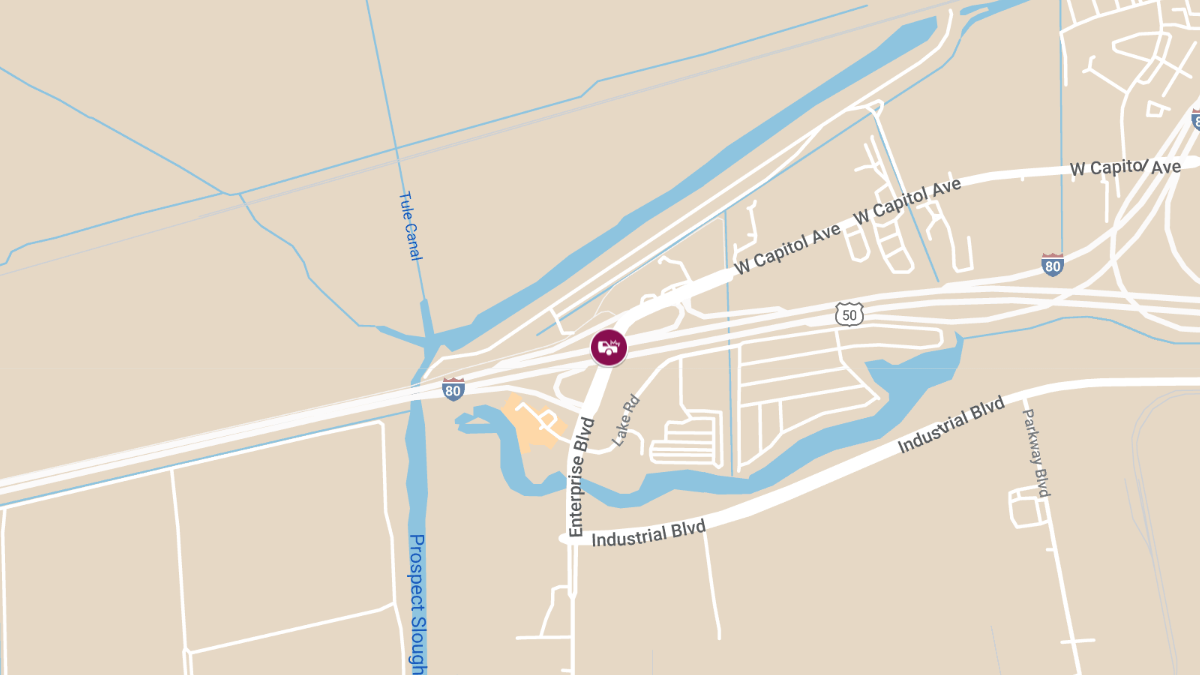 Car Crash With Possible Injuries on I-80 E at Enterprise Blvd