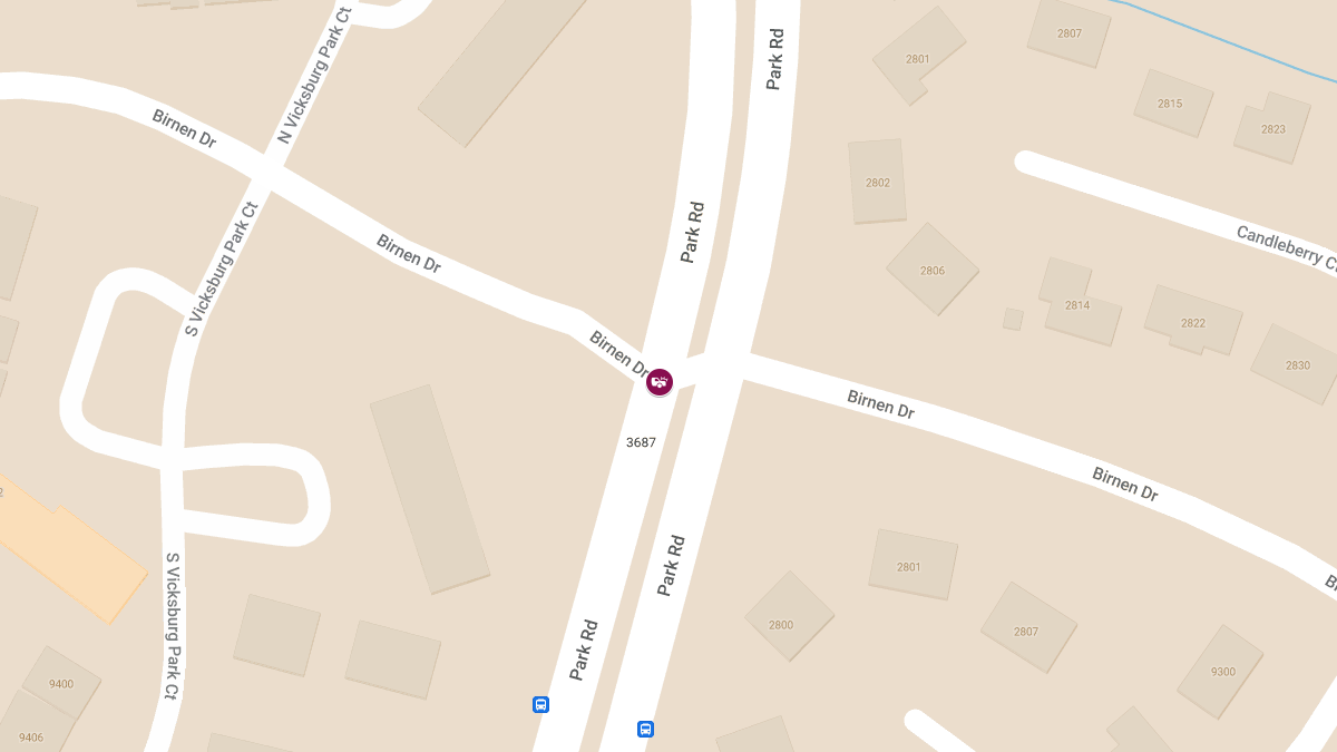 Car Crash at Park Rd & Birnen Dr Leads to Injuries