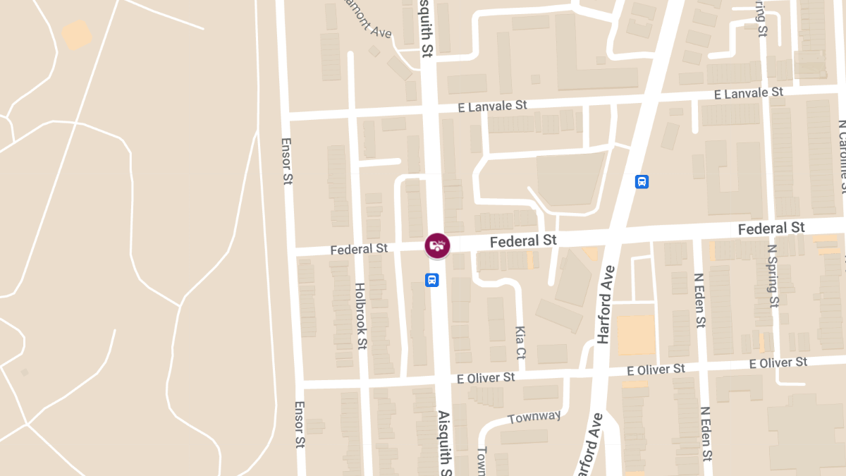 Car Crash with Entrapment at E Federal St & N Aisquith St
