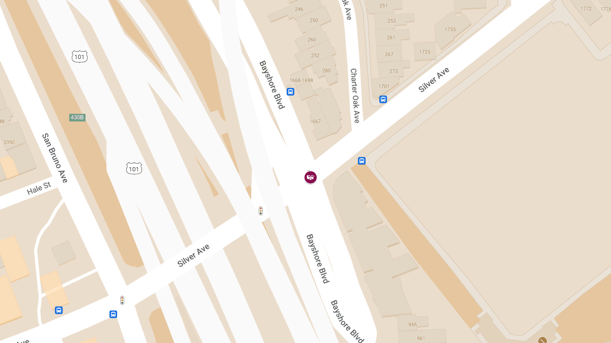 Car Crash with Injuries Reported at Bayshore Blvd & Silver Ave