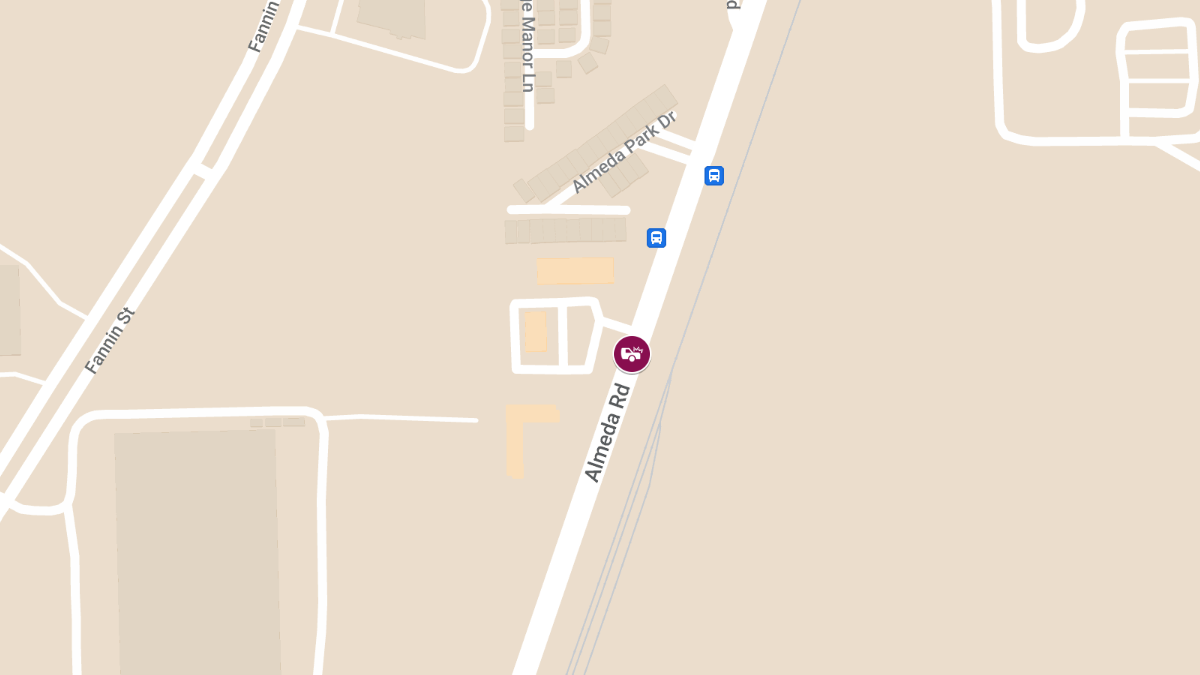 Car Crash with Injuries at 10924 Almeda Rd