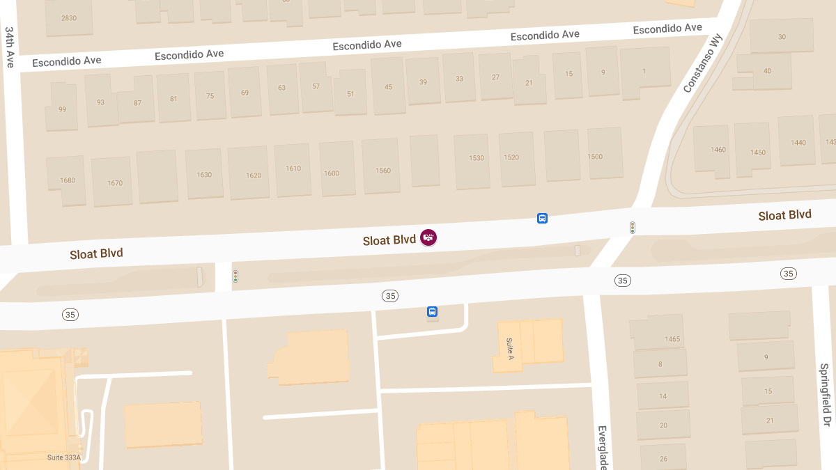 Car Crash with Injuries at 1507 Sloat Blvd
