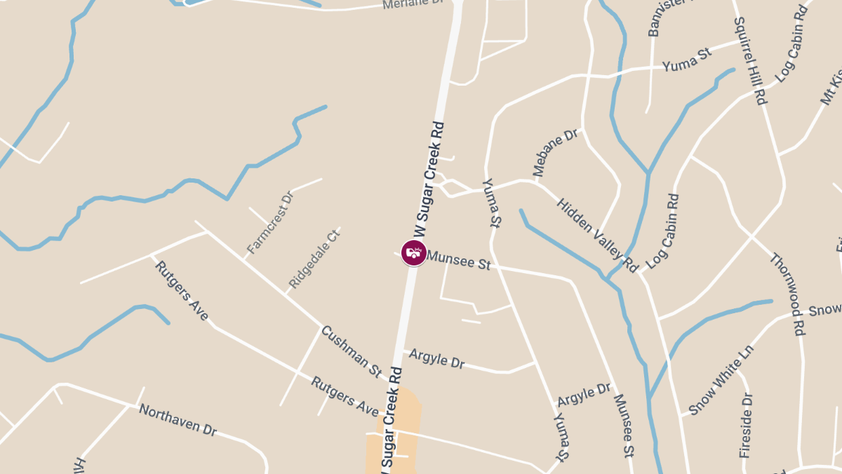 Car Crash with Injuries at 601 W Sugar Creek Rd