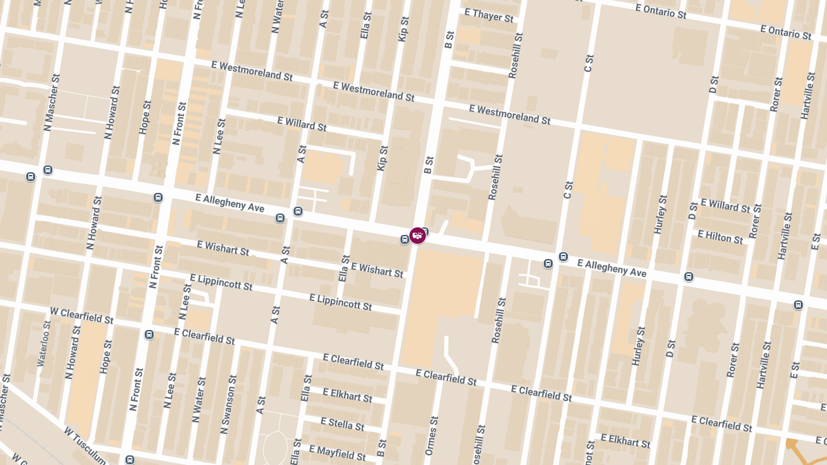 Car Crash with Injuries at B St & E Allegheny Ave