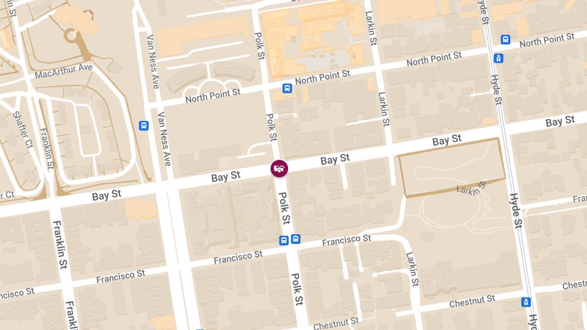 Car Crash with Injuries at Bay St & Polk St