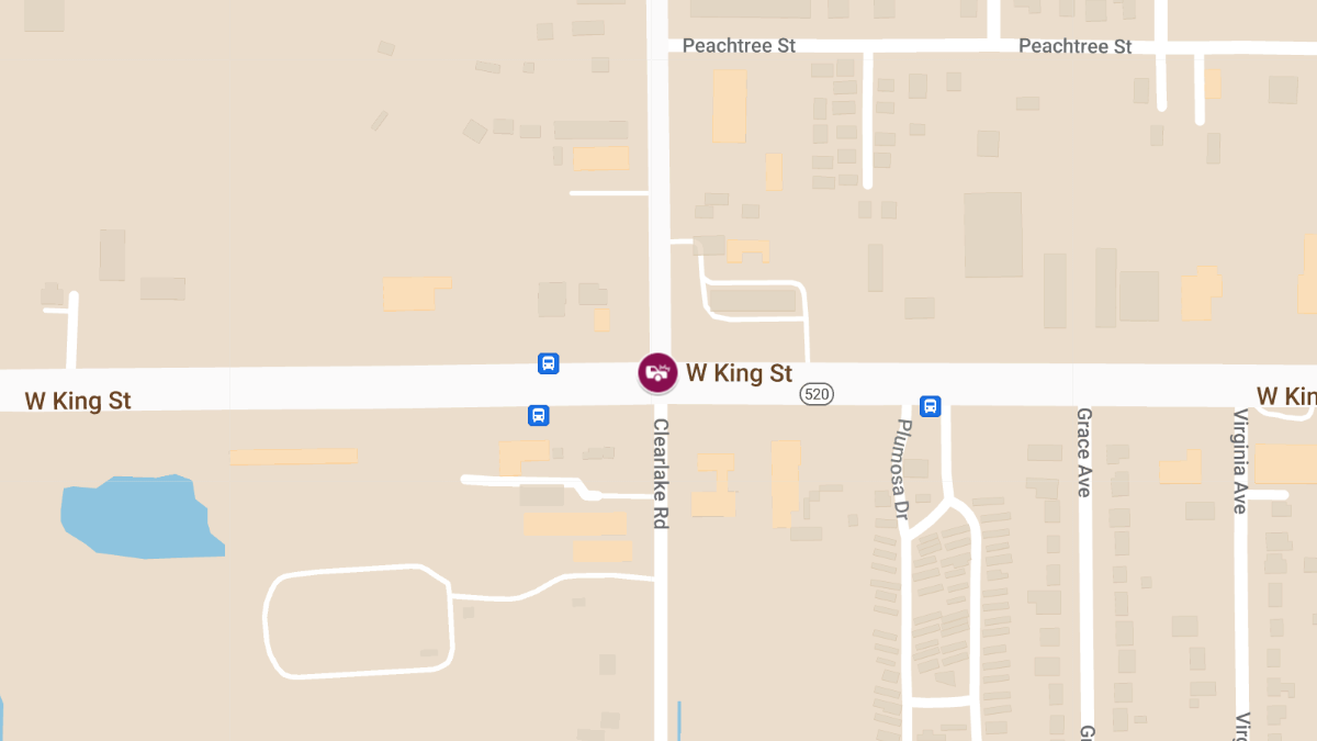 Car Crash with Injuries at Clearlake Rd & W King St