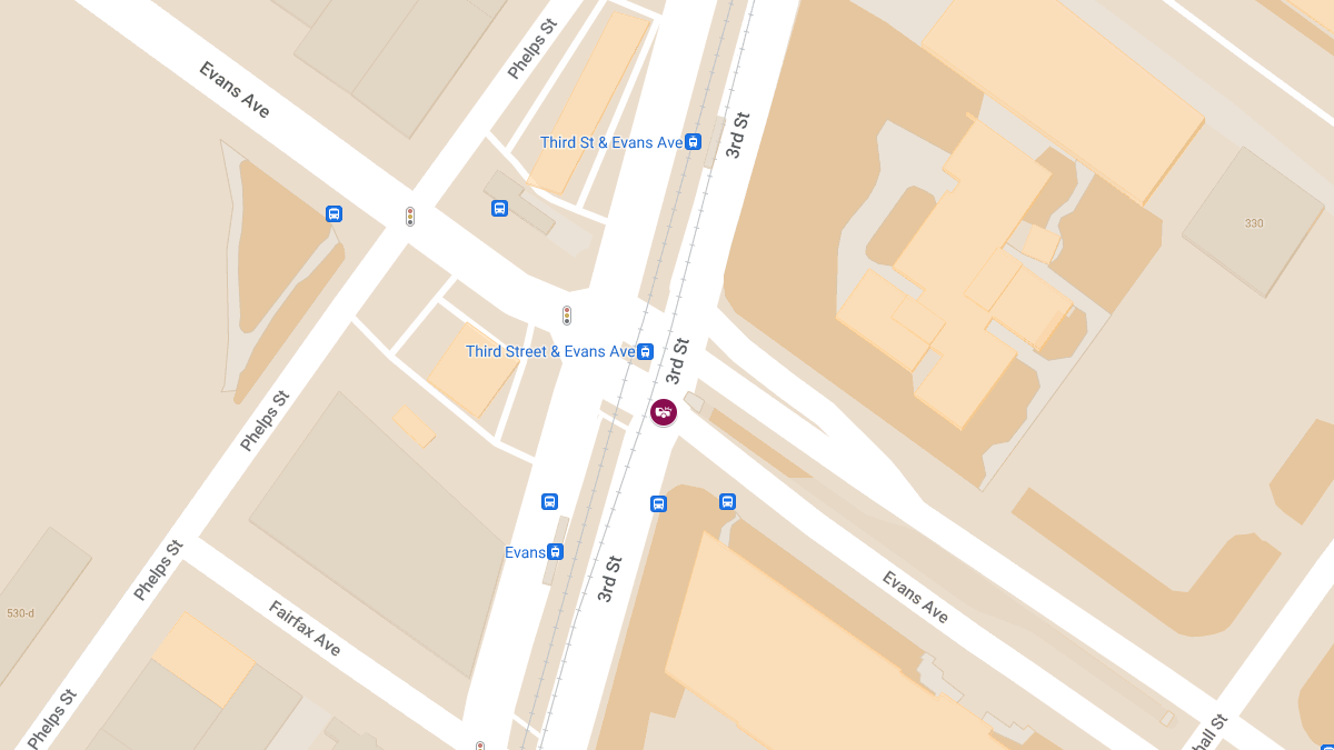 Car Crash with Injuries at Evans Ave & 3rd St
