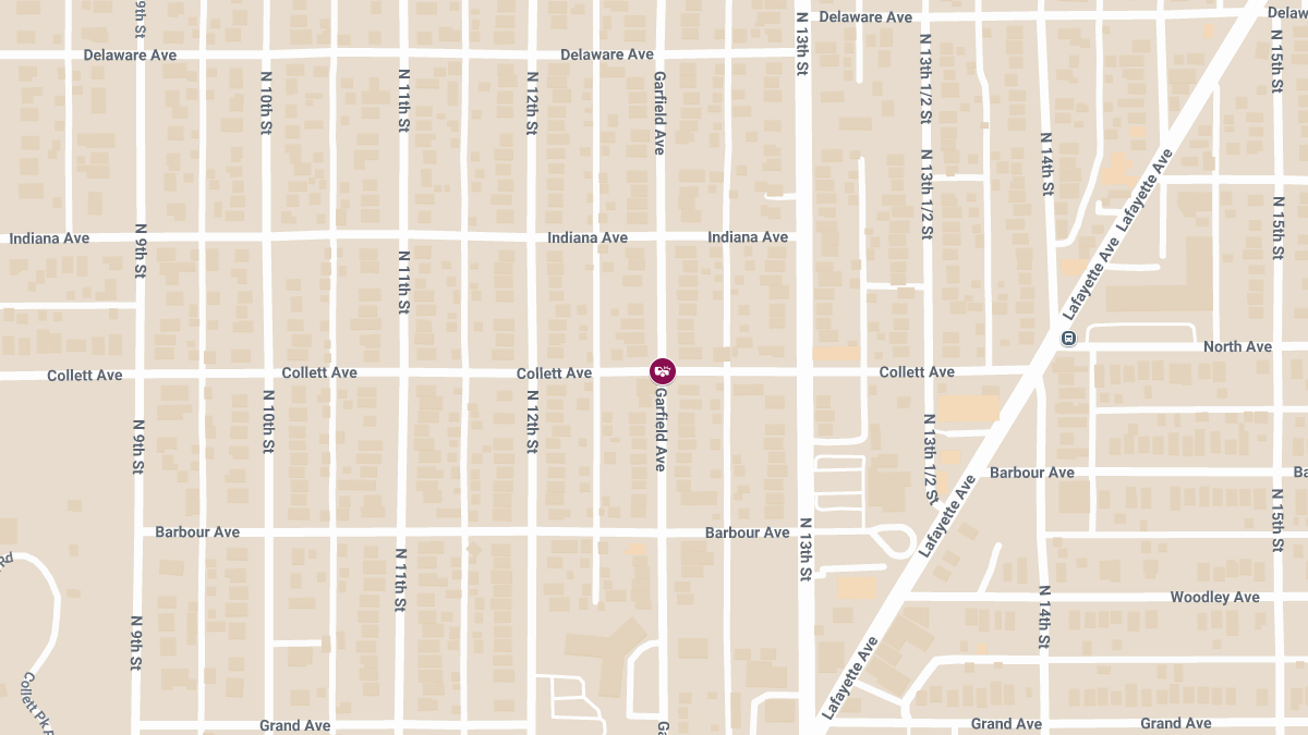 Car Crash with Injuries at Garfield Ave & Collett St