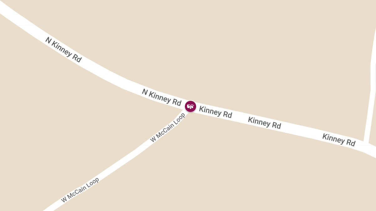 Car Crash with Injuries at N Kinney Rd & W McCain Loop