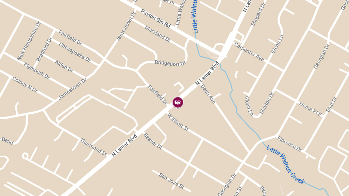 Car Crash with Injuries at N Lamar Blvd & Fairfield Dr