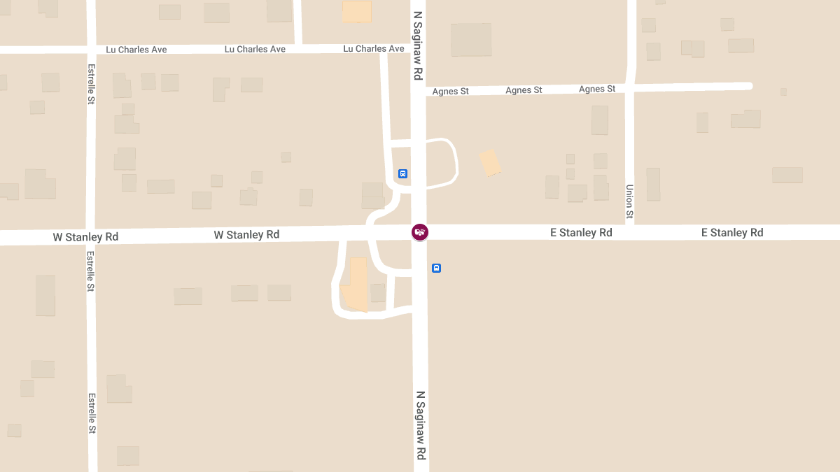 Car Crash with Injuries at N Saginaw St & E Mt Morris St