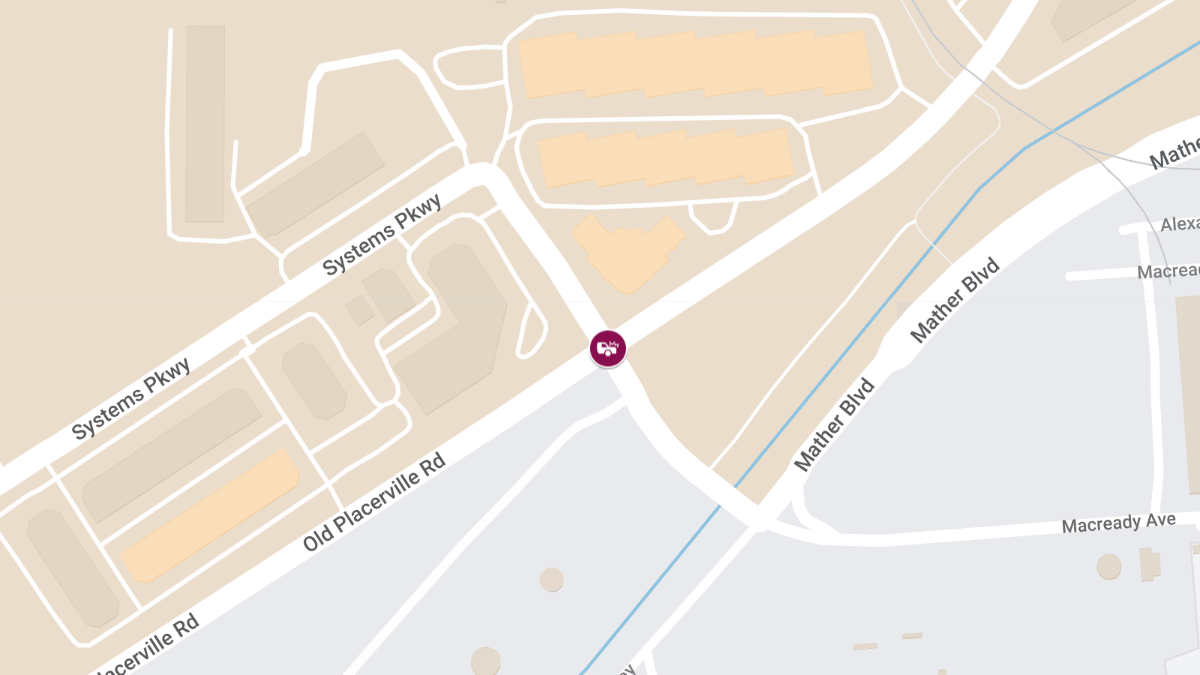 Car Crash with Injuries at Old Placerville Rd & Systems Pkwy