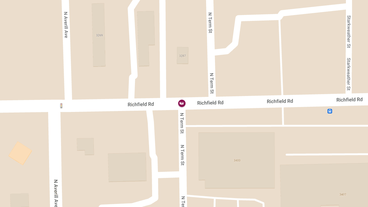 Car Crash with Injuries at Richfield Rd & N Term St