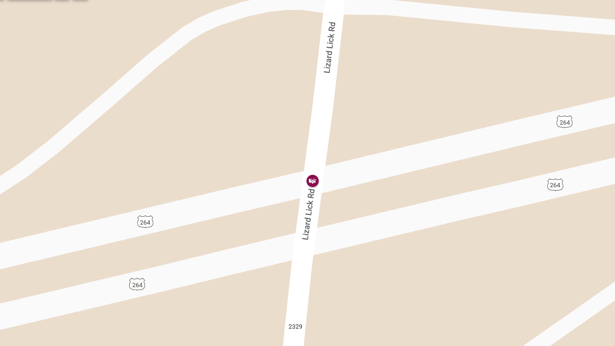 Car Crash with Injuries at US 64 Hwy EB & Lizard Lick Rd