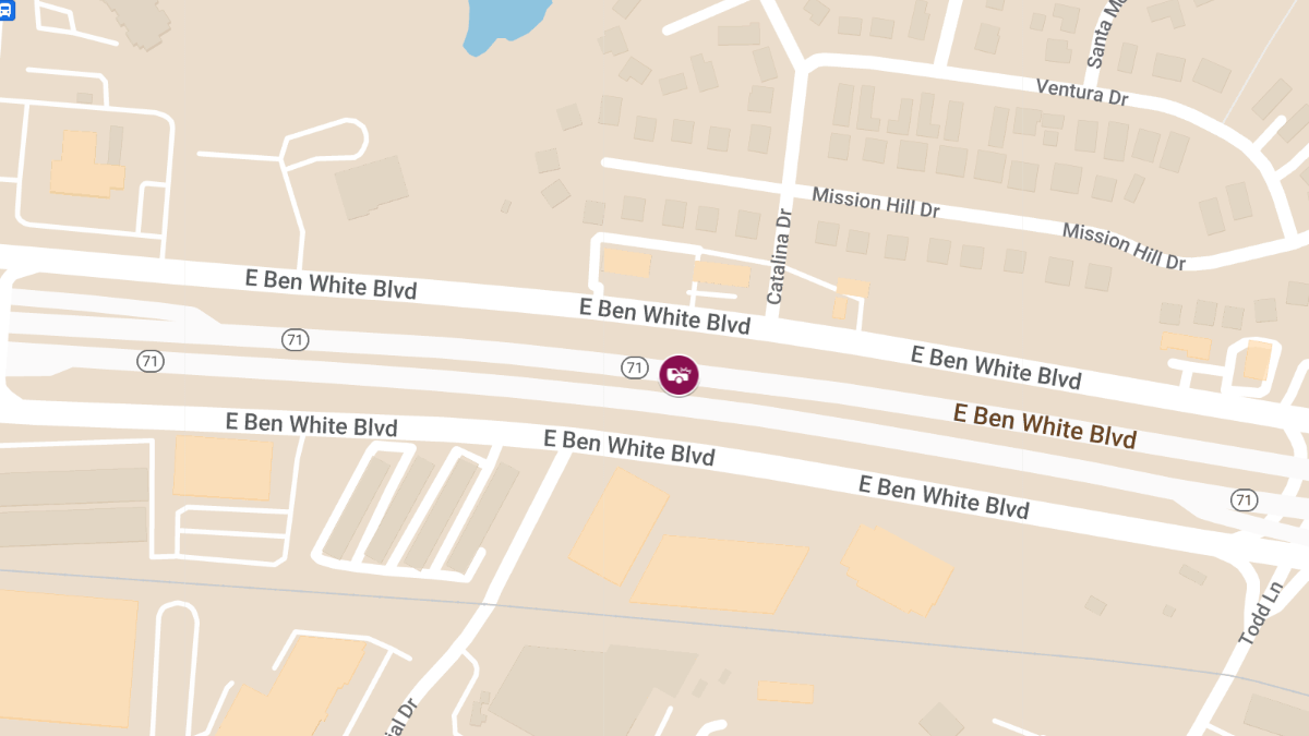 Car Crash with Injuries on W SH 71