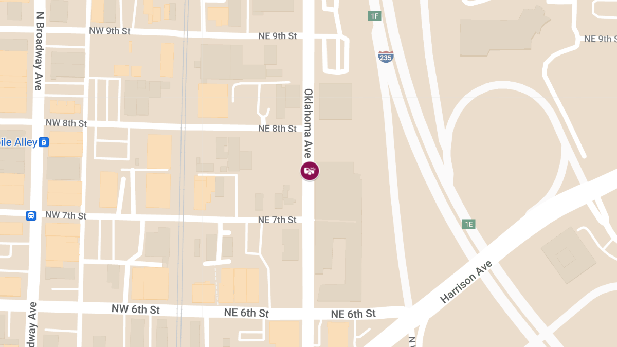 Colision at NE 8th St & N Oklahoma Ave Causes Injury