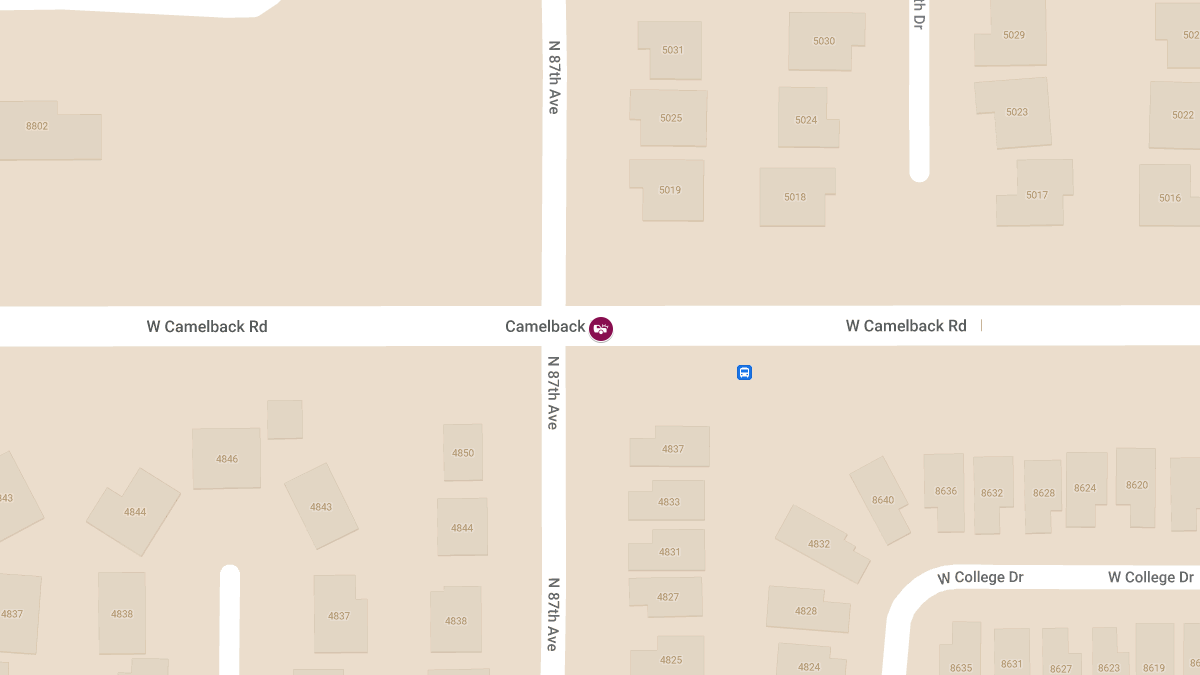 Collision Causes Injury at Camelback Rd & 87th Ave