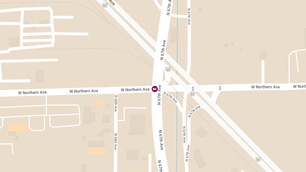 Collision Causes Injury at N 67th Ave & W Northern Ave