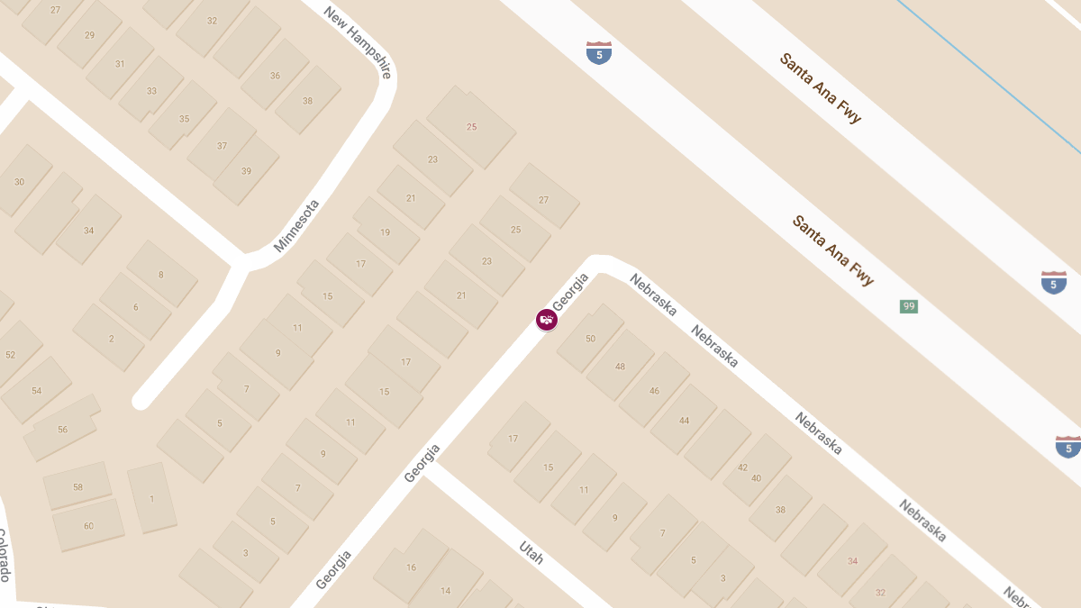 Collision With Injuries at 27 Georgia in Lower Peters Canyon