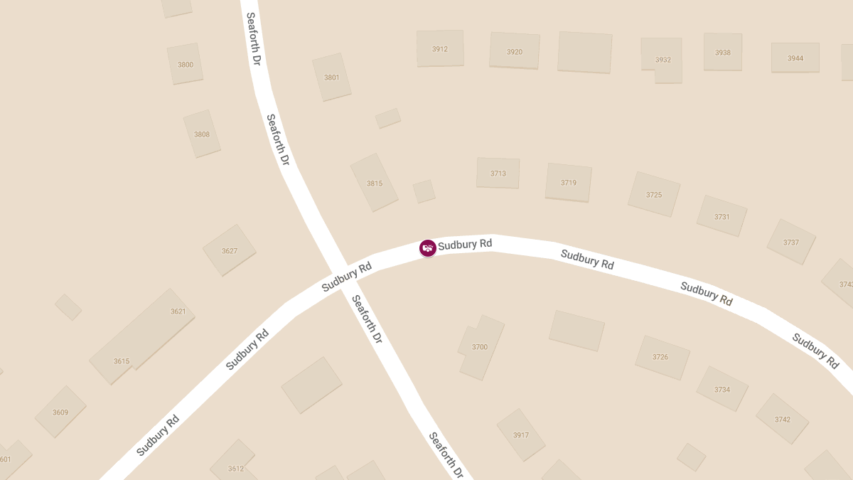 Collision With Injuries at 3726 Sudbury Rd