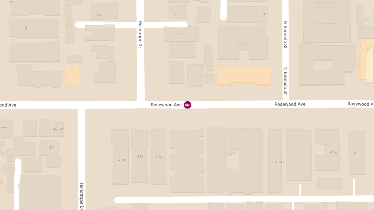 Collision With Injuries at 4142 Rosewood Ave