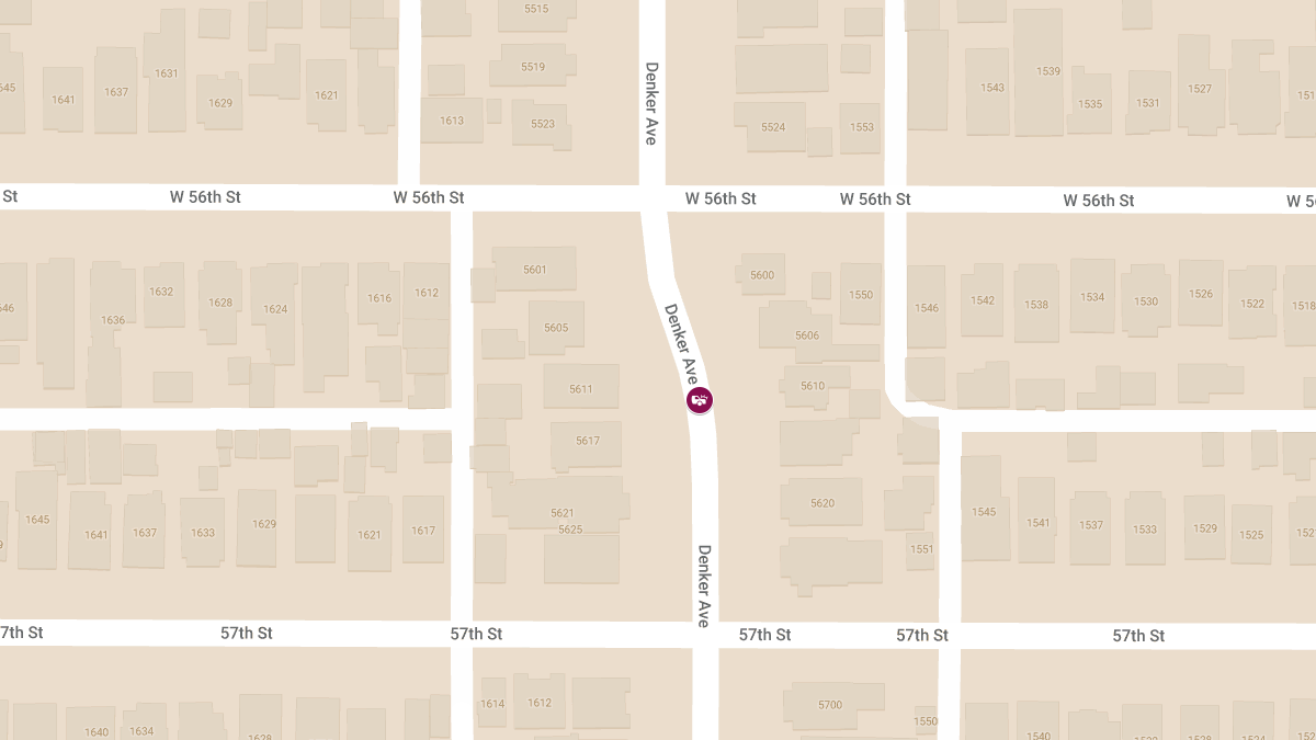 Collision With Injuries at 5601 Denker Ave