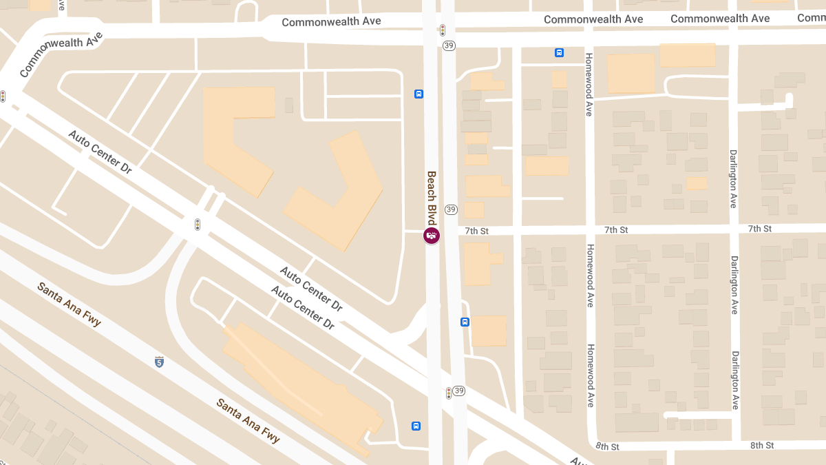 Collision With Injuries at 6392 Beach Blvd