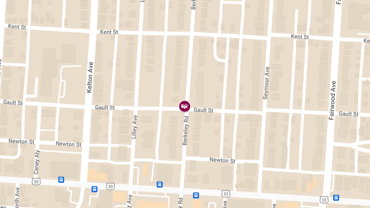 Collision With Injuries at Berkeley Rd & Gault St