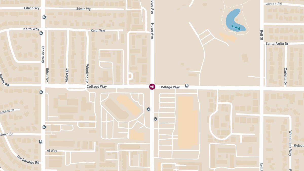 Collision With Injuries at Cottage Way & Howe Ave