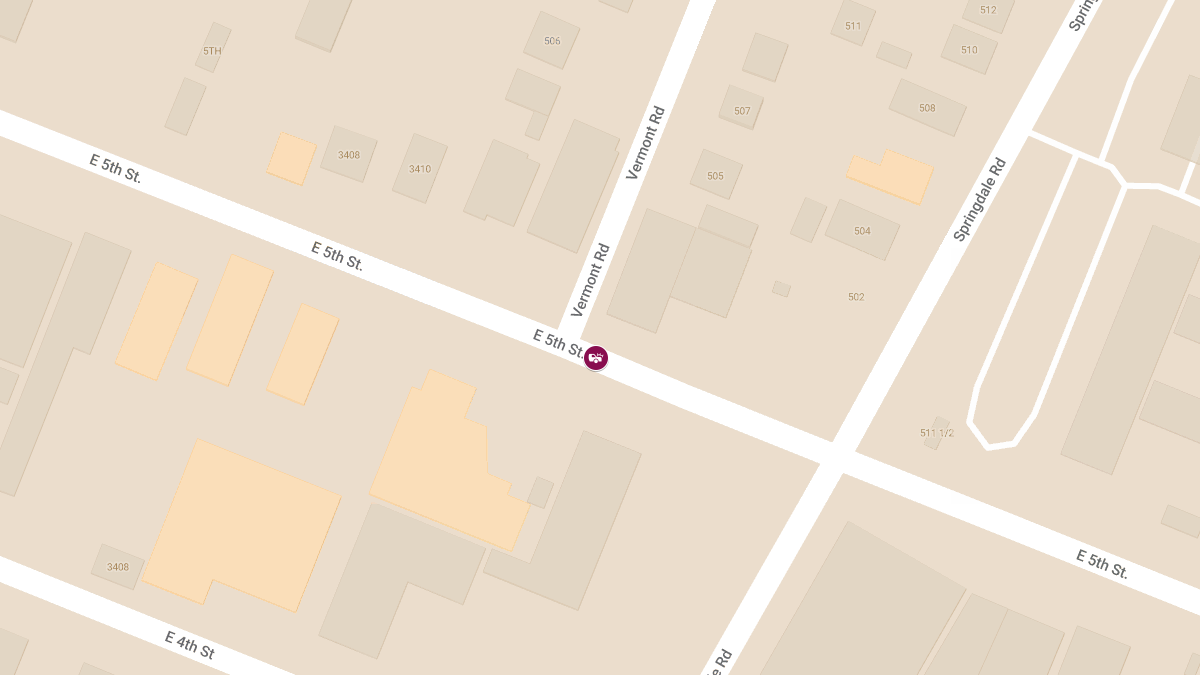 Collision With Injuries at E 5th St & Vermont Rd