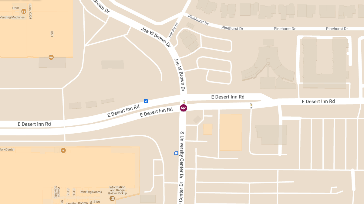 Collision With Injuries at E Desert Inn Rd & University Center Dr