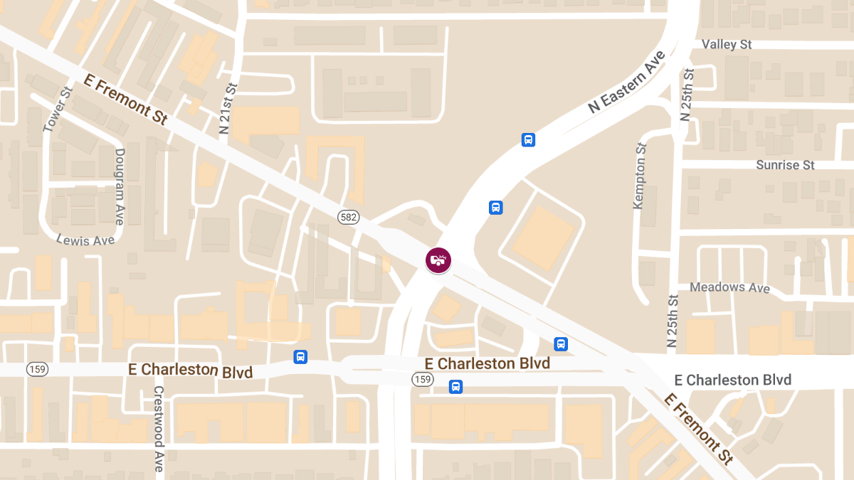 Collision With Injuries at Fremont St & N Eastern Ave