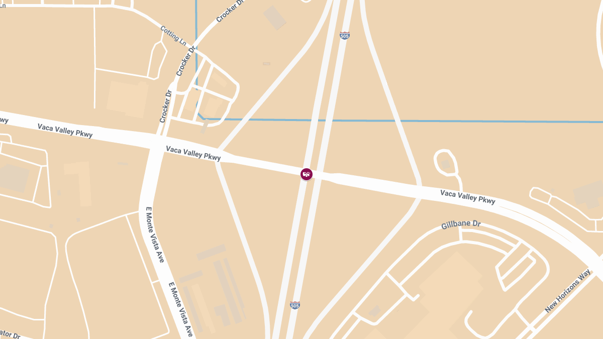 Collision With Injuries at I-505 N & Vaca Valley Pkwy